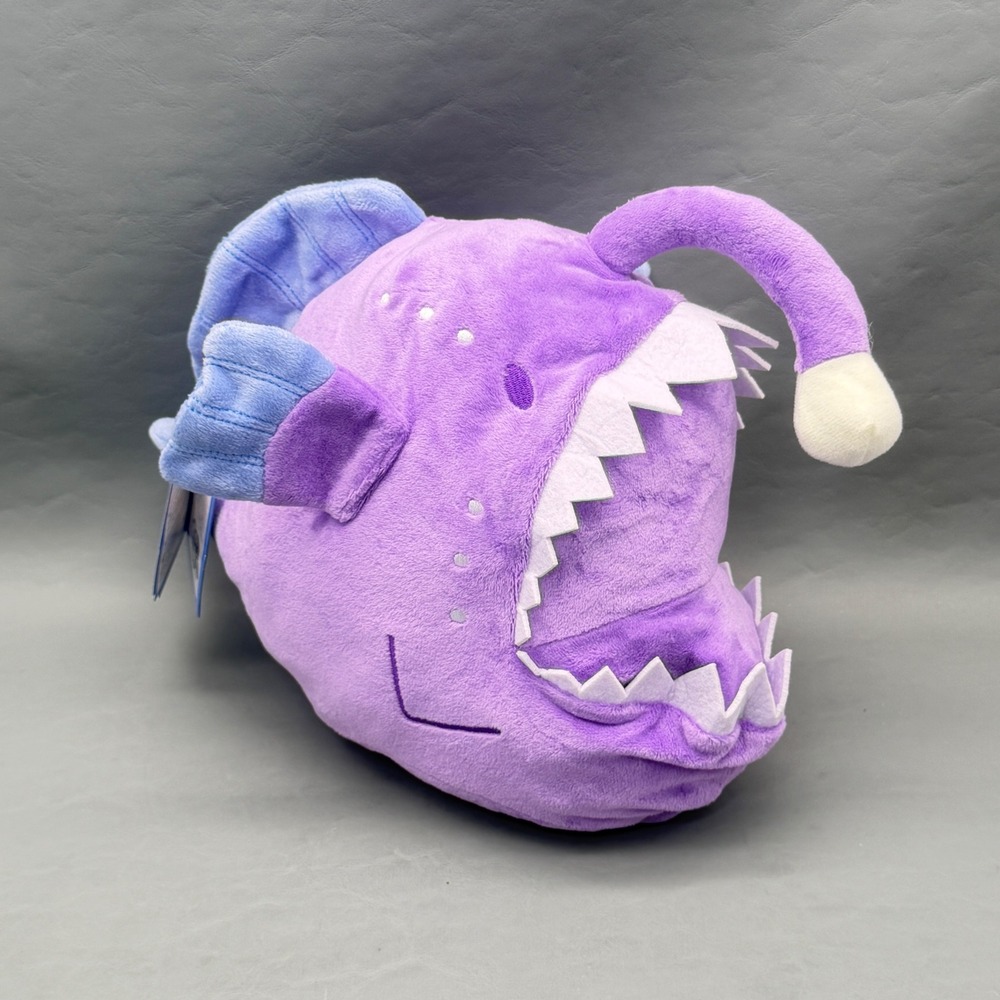 Nwt Topple Studios AquaGlows Anglerfish Flip Me Inside Out Glow Plush